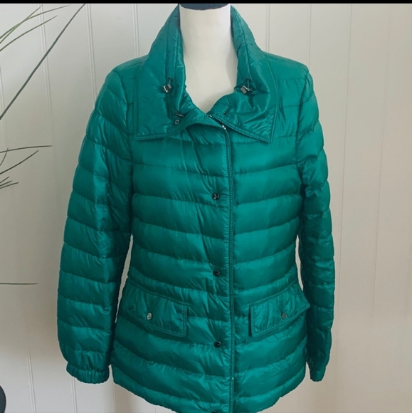 ESCADA Emerald Green Quilted Down Jacket - Picture 7 of 8